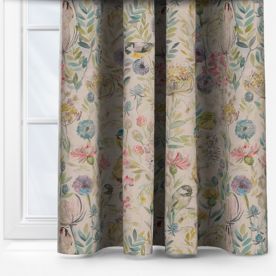 Voyage Morning Chorus Linen curtain