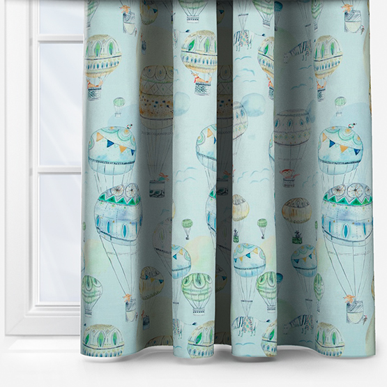 Voyage Up and Away Citrus curtain