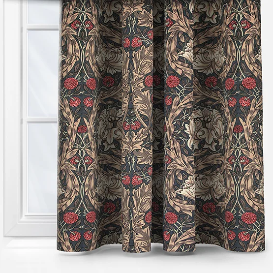 William Morris At Home African Marigold Velvet Walnut curtain