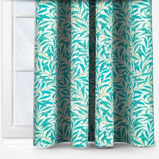 William Morris Willow Boughs Teal curtain