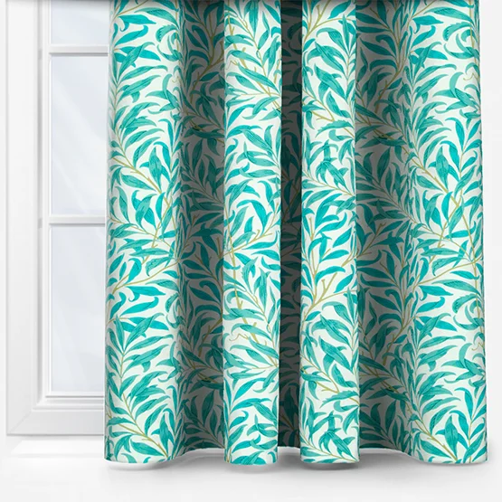 William Morris Willow Boughs Teal curtain