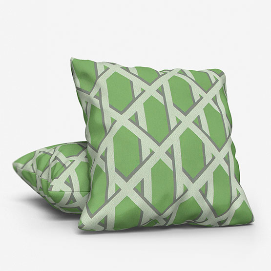 Ashley Wilde Lattice Kiwi cushion