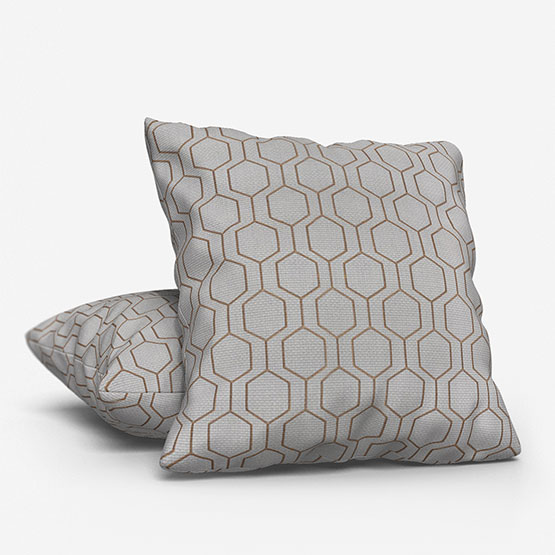 Hexagone Cuivre Cushion