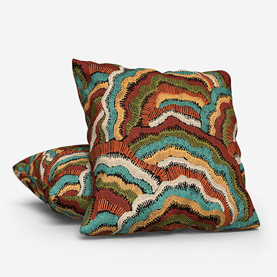 Casamance Annella Topaze Acajou Fonce Cushion