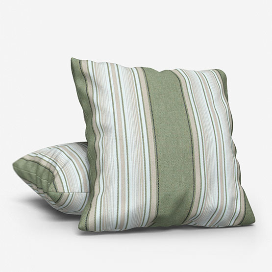 Casamance Aveiro Olive cushion