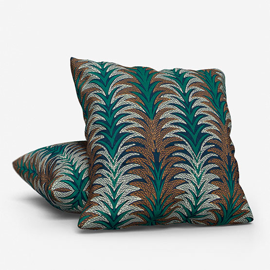 Casamance Belle Etoile Petrole Mordore cushion