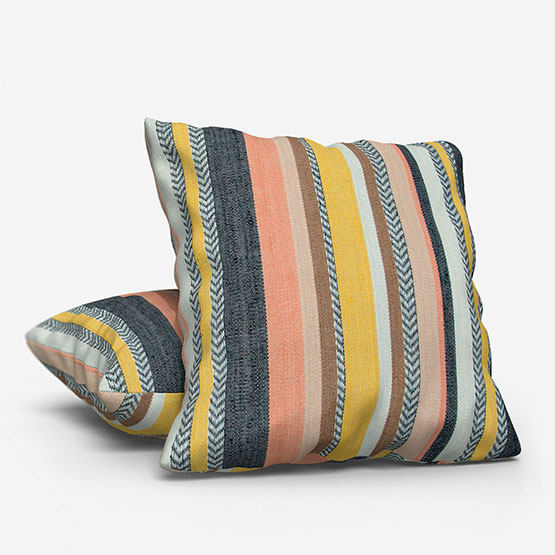 Casamance Costa Nova Corail Mimosa cushion