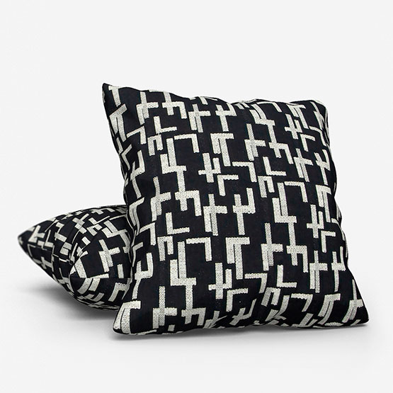 Casamance Dalles Noir cushion