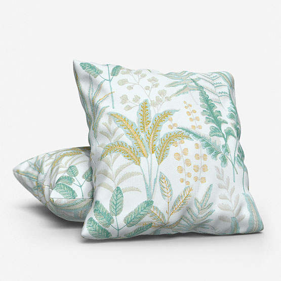 Clarke & Clarke Bracken Embroidery Glade cushion