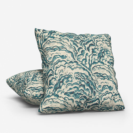 Clarke & Clarke Lumino Kingfisher cushion