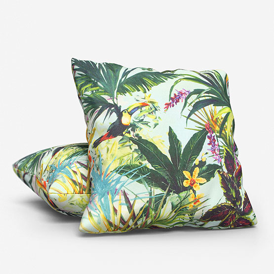 Clarke & Clarke Toucan Sky cushion