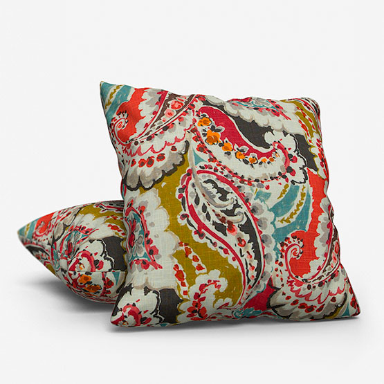 Edinburgh Weavers Aretha Red Cushion