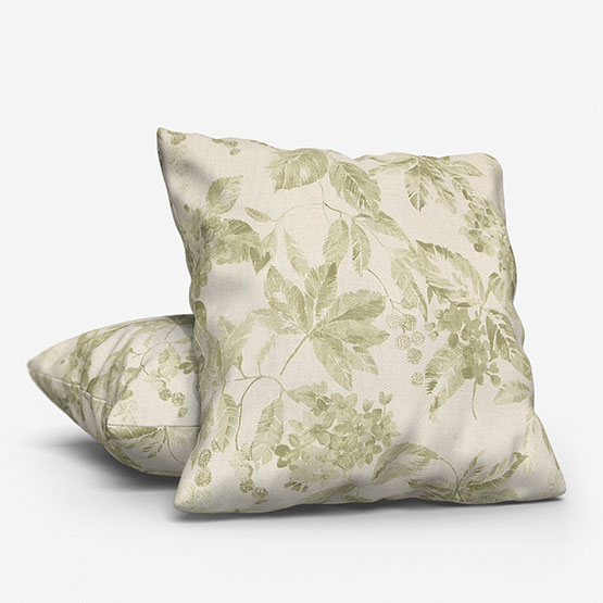 Edinburgh Weavers Flora Olive Cushion