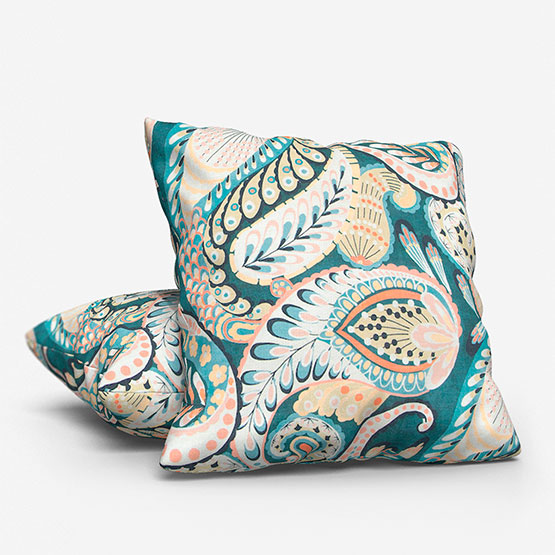 Edinburgh Weavers Pipa Peacock Cushion