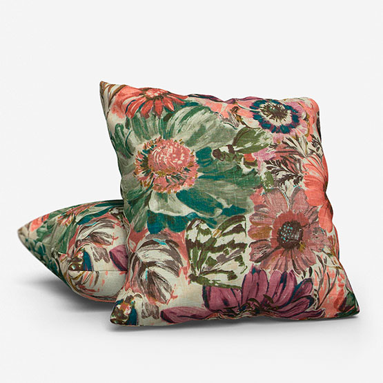 Edinburgh Weavers Spring Garden Khaki cushion