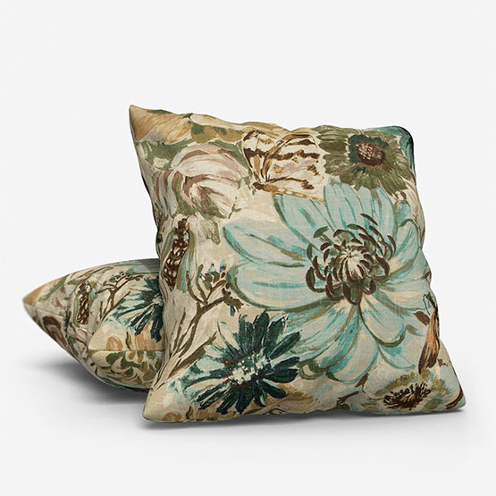 Edinburgh Weavers Spring Garden Sea Foam cushion