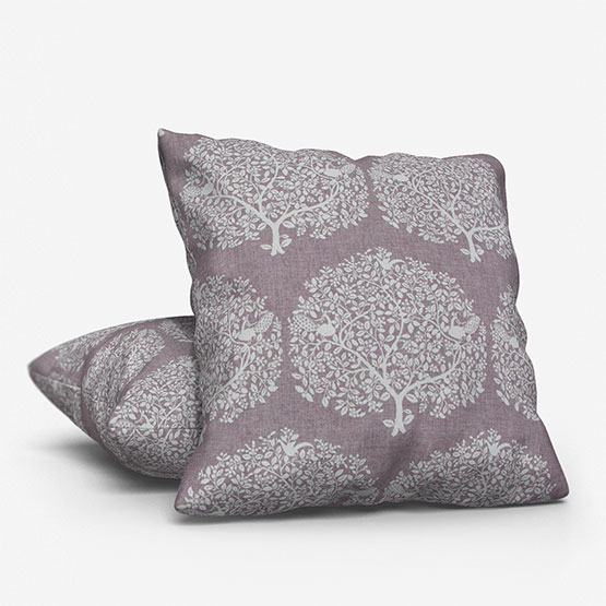 Fibre Naturelle Tree Of Life Lilac Cushion