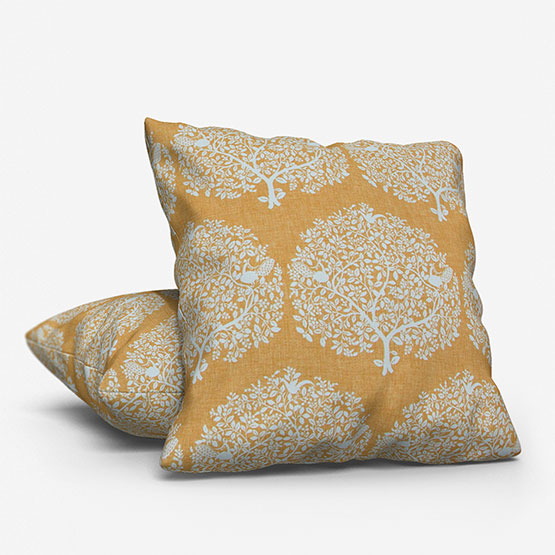 Fibre Naturelle Tree Of Life Ochre cushion