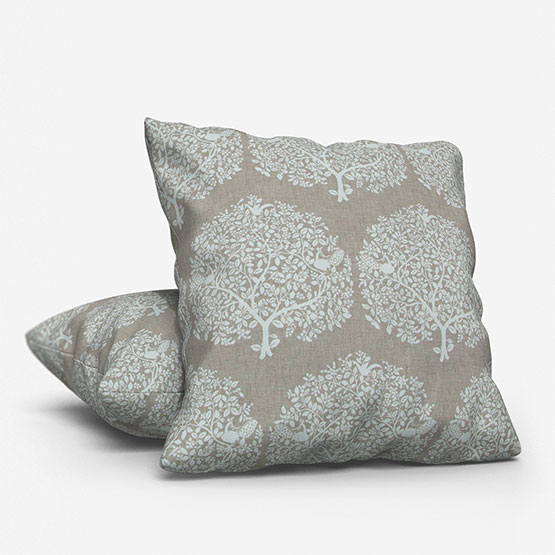 Fibre Naturelle Tree Of Life Taupe cushion