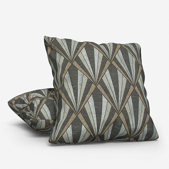 Fibre Naturelle Vogue Black Chrome cushion