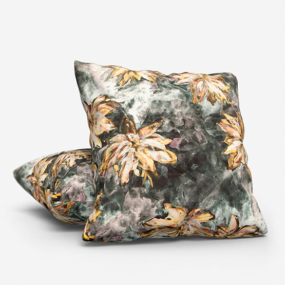 Fibre Naturelle Waterlily Grey cushion