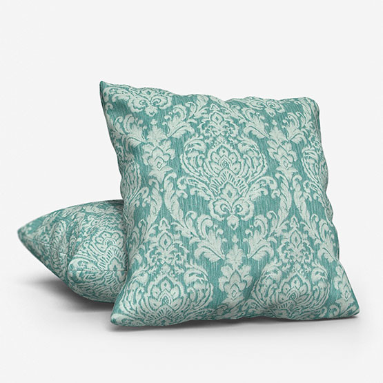 Classic Damask Teal Cushion