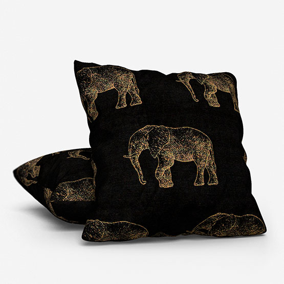 Fryetts Elephant Noir cushion