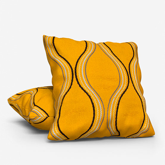 Fryetts Metro Ochre cushion