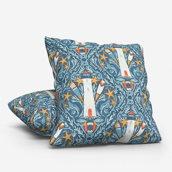 Pendeen Indigo Cushion