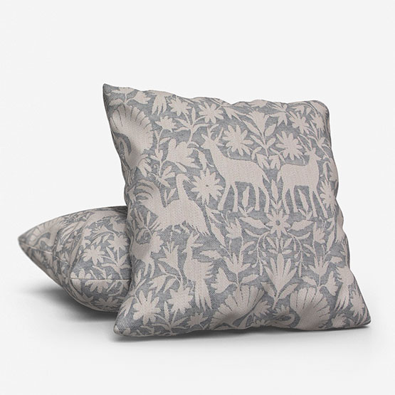 Scandi Wildlife Cornflower Cushion