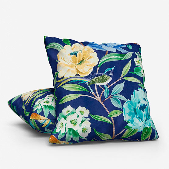 Shangri La Navy Cushion