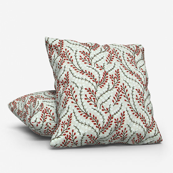Fryetts Shimla Rosso cushion