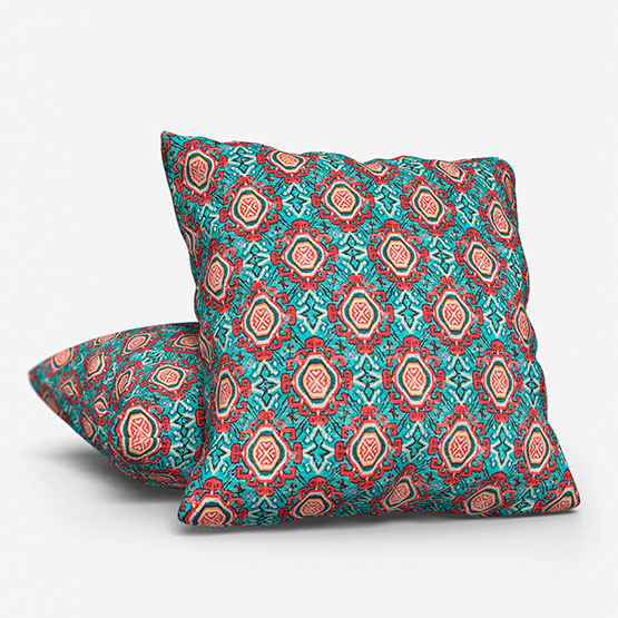 Tabriz Teal Cushion