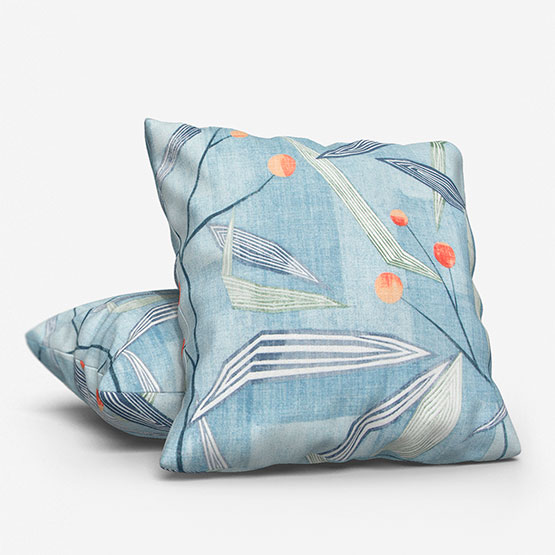 Harlequin Entity Brick and Denim cushion