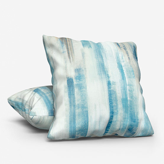 Harlequin Estrato Denim Sky and Nude cushion