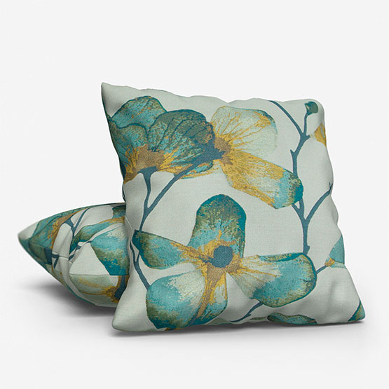 Harlequin Kienze Marine and Zest cushion