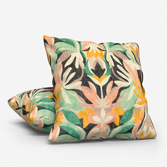 Harlequin Melora Positano Succulent and Amber Light cushion