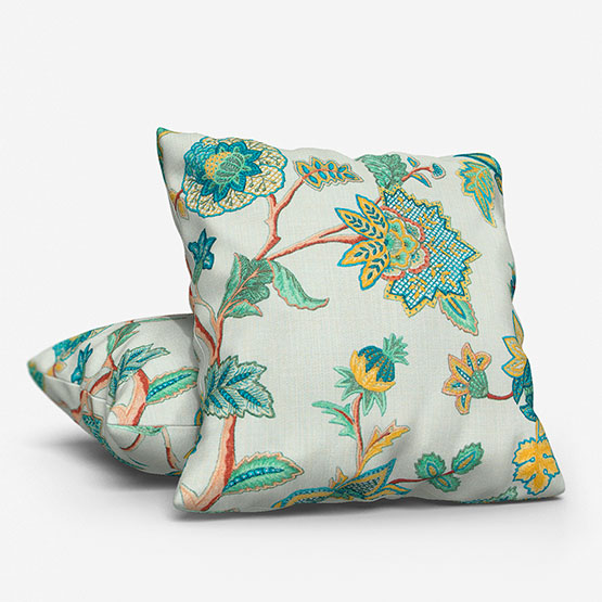 iLiv Chanderi Malachite cushion