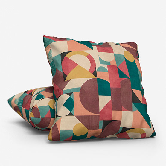 iLiv Geometrica Velvet Bilberry cushion