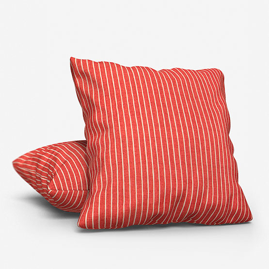Pencil Stripe Gingersnap Cushion