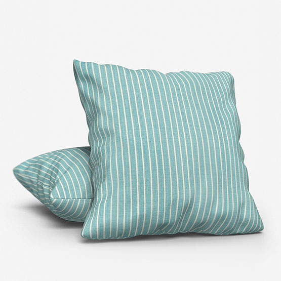 Pencil Stripe Ocean Cushion