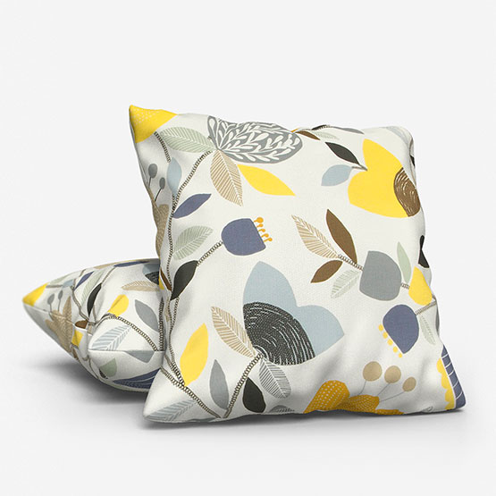 Pomegranate Trail Ochre Cushion