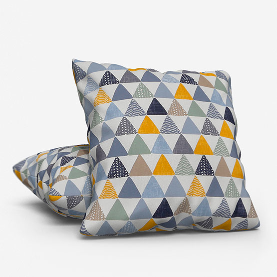 Pyramids Ochre Cushion