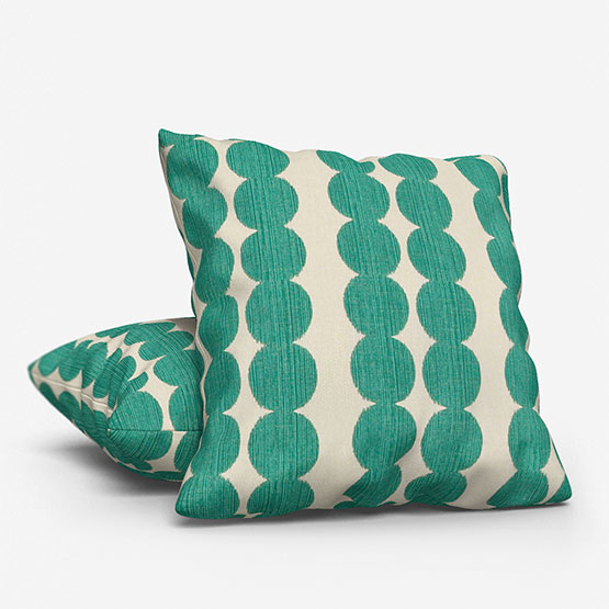 Segments Teal Cushion