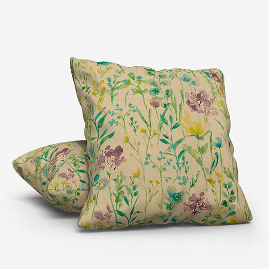 Wild Fields Jade Cushion