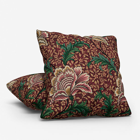 Winter Garden Garnet Cushion