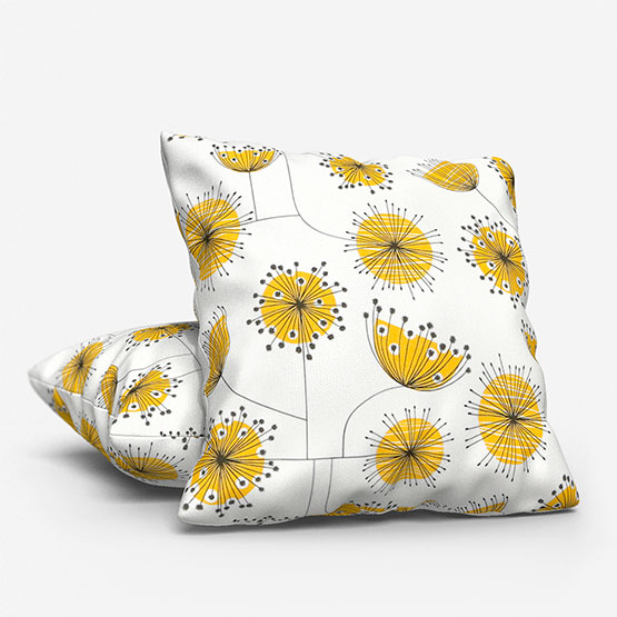 MissPrint Dandelion Mobile Yellow cushion