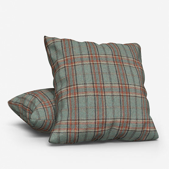 MOON Smyth Aqua Rust Cushion