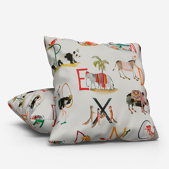 Animal Alphabet Paintbox Cushion