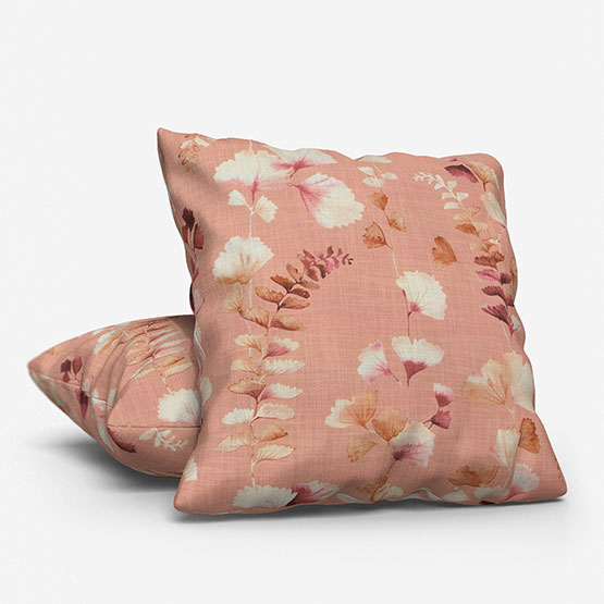 Prestigious Textiles Eucalyptus Rhubarb cushion